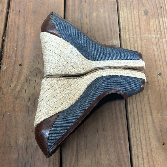 FENDI Vintage Denim Espadrilles 7.5 - Picture 6 of 10